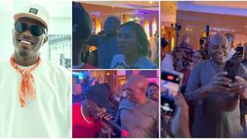 Billionaire vibes: Tony Elumelu makes Spyro perform 'Who's Your Guy' 4 times, stops DJ from changing song