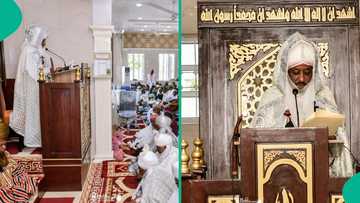 Hotunan Sanusi II ya buɗe sabon masallaci a Kano, ya jagoranci limanci na farko