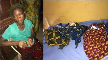 Woman with 5 kids gives birth to quadruplets, husband absconds as he now has 9 children