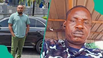 Harrison Gwamnishu reacts after a police officer threatened to shoot anyone who records him on duty.