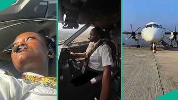 Video shows moment female pilot skillfully landed plane at airport, people praise her expertise