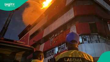 Just In: Fire outbreak hits Great Nigeria tower in Lagos, video, photos trend