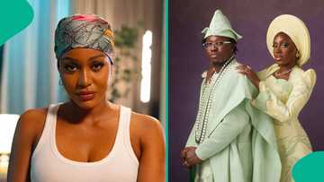 Actress Uche Montana steals spotlight at Zlatan Ibile's wedding with stunning look