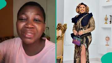 Video: Lady in tears after E-Money's wife sent her father N1 million, says they wanted to take loan