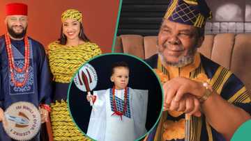 "Named after grandpa Pete Edochie": Yul unveils his and Judy Austin's 2nd son as he clocks 1