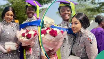Omoborty brags with grateful heart as her daughter graduates from university with stunning 2.1