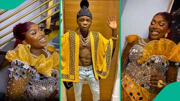 Portable celebrates Ashabi Simple's birthday, video raises funny comments: “Who sew this cloth?”