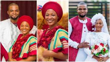 Ghanaian bride goes barefaced for her wedding, stuns in photos
