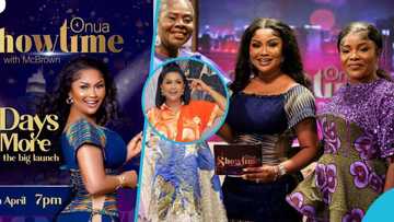 Nana Ama McBrown: Ghanaians react as actress repeats Kente dress on TV show: "She's paved the way"