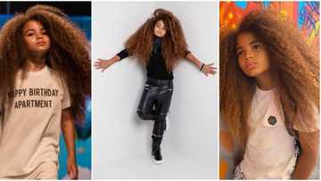 Farouk James: Boy with natural thick hair that looks like wig poses in latest photo, many adore him