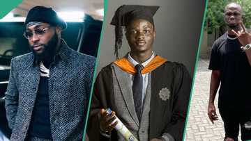 "It was a difficult journey": Davido's adopted son Abdulmalik, graduates from university, photo trends