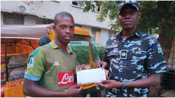 He helped catch the bad guys: Brave keke rider who pursued thieves with his tricycle rewarded by Kano Police