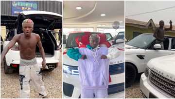 "Who get God no dey carry last": Portable goes gaga as he takes his new car to Sango, video trends