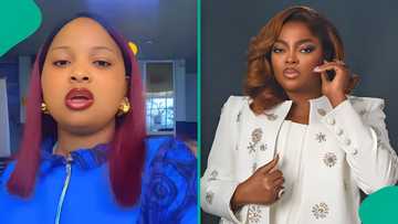 Lady shares how Funke Akindele behaved when they met at airport, posts video
