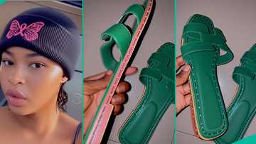 Lady laments as shoemaker uses thread to stitch her "Hermes" slippers instead of applying glue