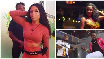 BBnaija housemate Mercy spotted in music video with singers Davido and Ichaba