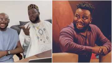"If I no enter problem, money no go come": Funny moment Sabinus explains to 2Baba why he likes trouble
