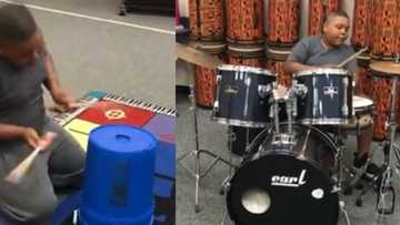 Kind teacher surprises her 10-year-old student who is a music lover with the gift of a drum set
