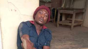 Hotunan wani da aka cafke yana fashi sanye da kayan Civil Defence