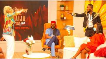 BBNaija reunion show: Omashola forced to apologize to Mercy Eke for calling her a prostitute in the house (videos)
