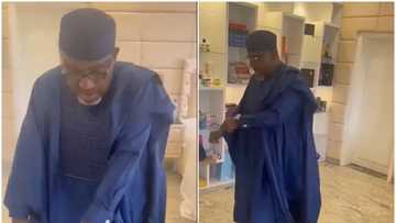 Former Nigerian governor shows off amazing dance steps in viral video, stirs reactions on social media