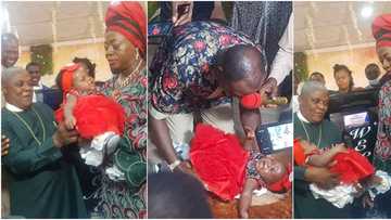 Joy as Nigerian pastor and his wife finally welcome 1st child after 25 years of marriage