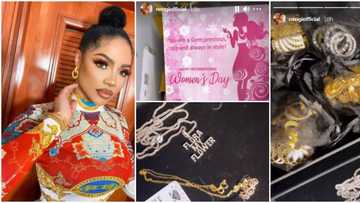 BBNaija star Nengi receives expensive pieces of jewellery on International Women’s Day