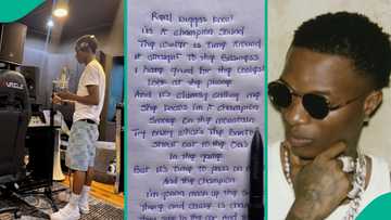 Nigerian lady posts lyrics of Wizkid's son's Champion song, video gets attention on TikTok