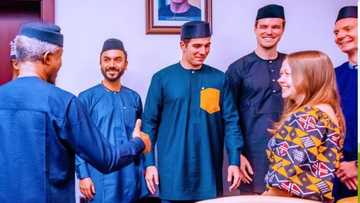 Osinbajo receives Harvard Business School students at Aso Villa