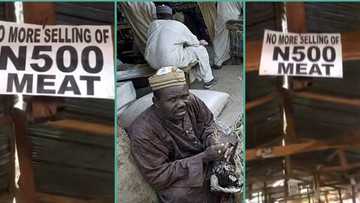 "No more N500 meat": Market seller puts out bold notice for customers, video trends online