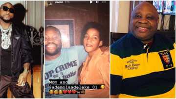 No wonder he likes fine girls: Fans gush over old photo of Davido's late mum with dancing Senator Adeleke