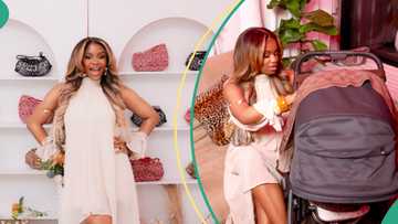 Priscilla Ojo inspires new mums with stylish look as she steps out with newborn in Canada