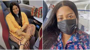 Actress Nkechi Blessing admits crying and confessing her sins after experiencing plane turbulence