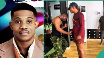 Pastor Jerry Eze sparks social media debate after praying for soldier while wearing fez cap at gym