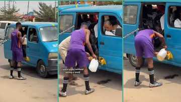 Man gives free gallon of fuel to driver in video, Nigerians praise rare gesture