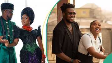 Veekee James and husband Femi adorn like royalties for their traditional marriage, pictures trend