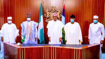 Shugaba Buhari ya karba bakuncin sabbin 'yan APC, Daniels da Bankole a fadarsa