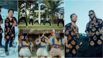 Nigerians react as Prophet Odumeje shares videos of his song with singer Flavour online