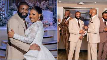 Many pastors were strong men in cult: Man worries over how Mercy Chinwo's hubby & Banky W greet like cultists