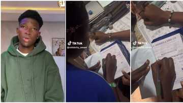 Hakimi: Nigerian man puts his mother's name on his document, video of him doing it stirs mixed reactions