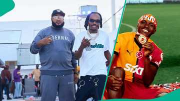 Video as Victor Osimhen Links Up With Naira Marley and His Bestie: "Sam Larry's Smile Dey Scary"