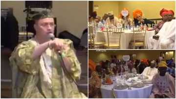 "Teach your kids local languages": Oyinbo man speaks fluent Yoruba, lectures Nigerians about Ifa in old clip