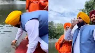 Bidiyo: An kwantar da 'dan siyasa a asibiti bayan ya sha gurbattacen ruwa don birge jama'arsa