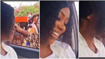 You will be richer than Dangote: Actress Nelly Edet blushes after group of young street beggars pray for her