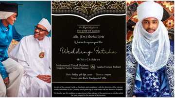 Hotunan katin gayyatar ɗaurin auren Hanan Buhari da Turad Sha'aban