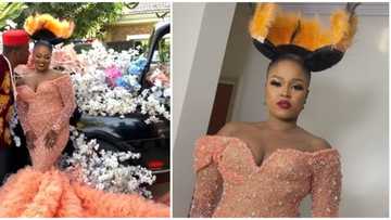 Wedding fashion: Nigerian bride rocks bold and daring hairdo for her big day