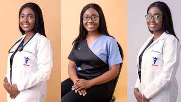 Stunning Nigerian lady causes traffic online as she graduates as medical doctor, shares adorable photos