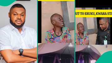 Harrison Gwaminishu visits old woman seen in viral video of Kwara church attack