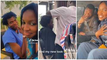 "Your new look is better": Nigerian man flaunts transformation after he started dating his current girlfriend