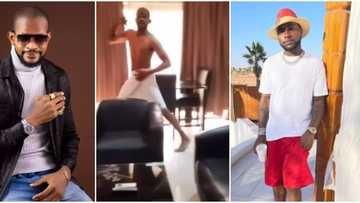 Uche Maduagwu nearly goes unclad as he apologises to Davido, begs to be listed with orphanages to get N250m